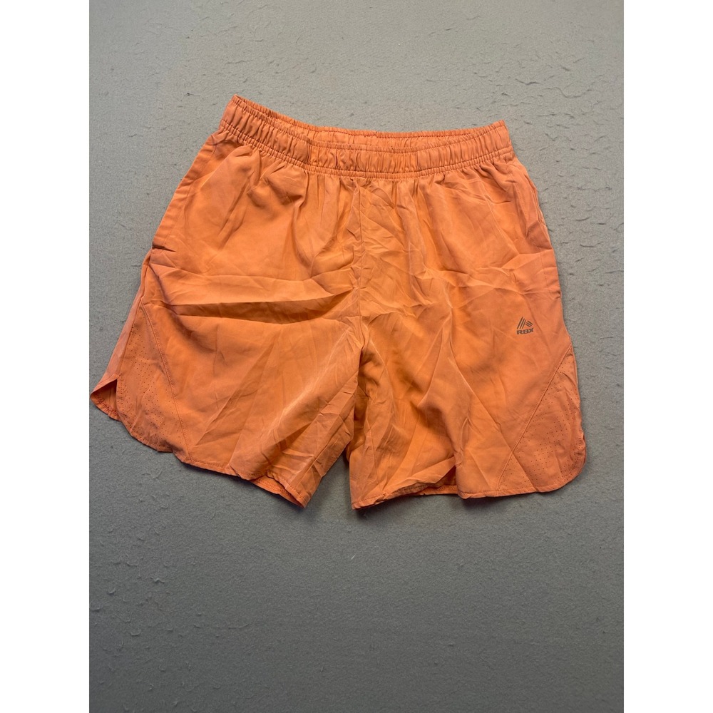 RBX Athletic Shorts Polyester Orange Medium Mens